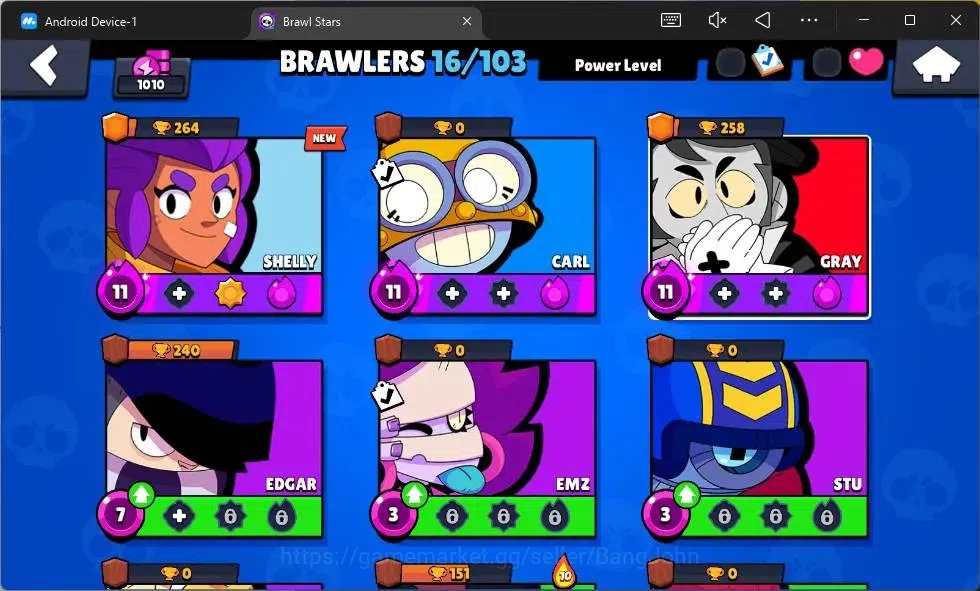 Brawl Stars Accounts Global | 1010 Thropy|16 Brawler|3 Max Lv Hyperchar image 8