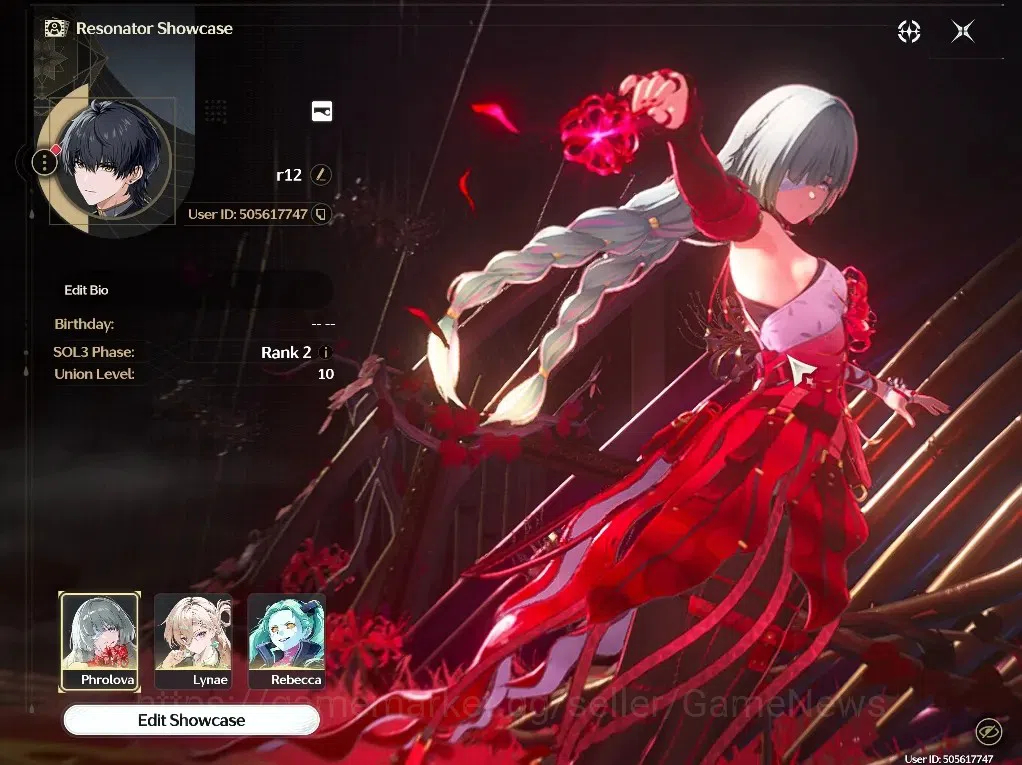 Wuthering Waves Accounts Starter NA |UL 10|4 Limited|( Lynae, Phrolova, Luuk Herssen, Rebecca )|DB Lvl 2|49 Lstr Tide|Rate 1