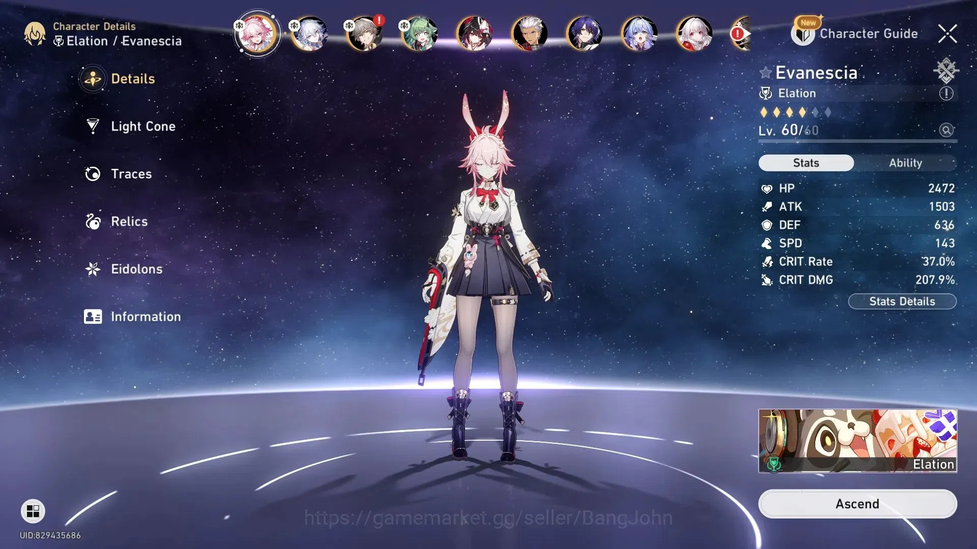 Honkai Star Rail Accounts Asia | TL48|Ruan Mei E1, Dan Heng PT, Robin, Fu Xu image 5