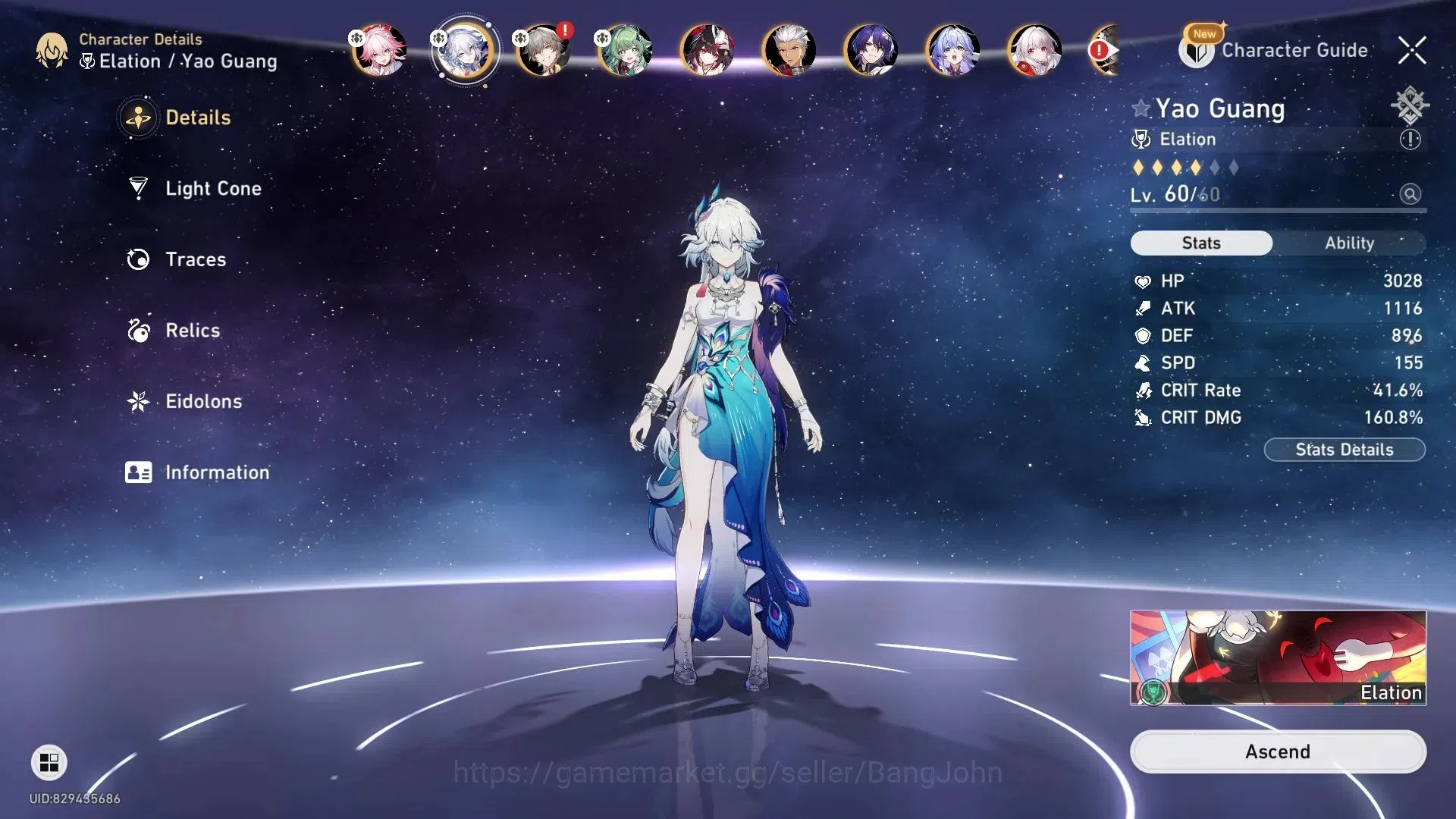 Honkai Star Rail Accounts Asia | TL48|Ruan Mei E1, Dan Heng PT, Robin, Fu Xu image 6