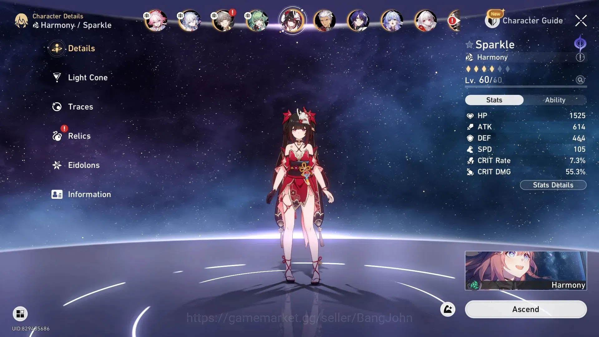 Honkai Star Rail Accounts Asia | TL48|Ruan Mei E1, Dan Heng PT, Robin, Fu Xu image 8
