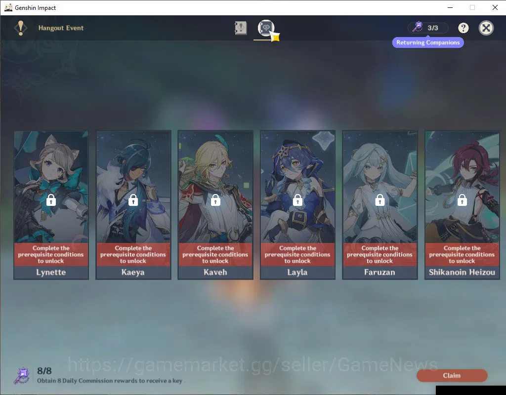 Genshin Impact Accounts ASIA|AR 57|7 Limited +5(5Weapon)|HuTaoC1+Sign,Neuv image 13