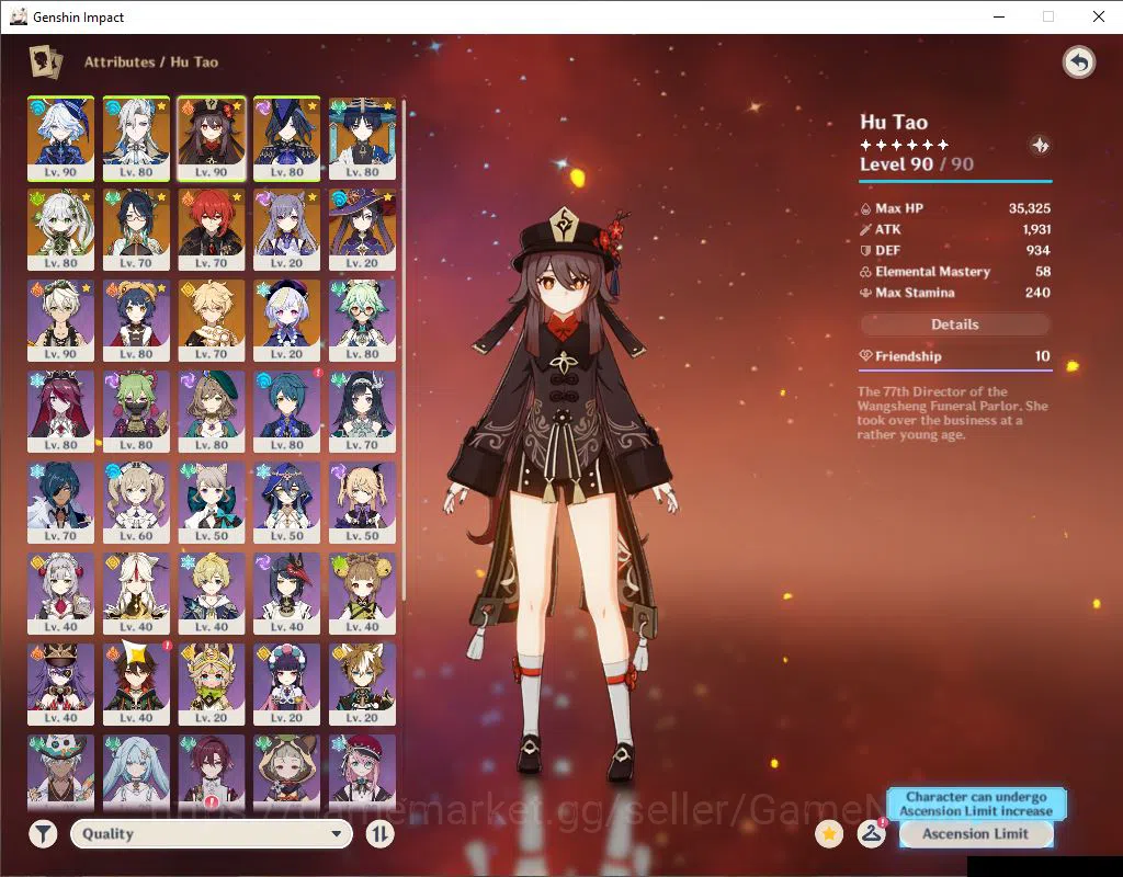Genshin Impact Accounts ASIA|AR 57|7 Limited +5(5Weapon)|HuTaoC1+Sign,Neuv image 3