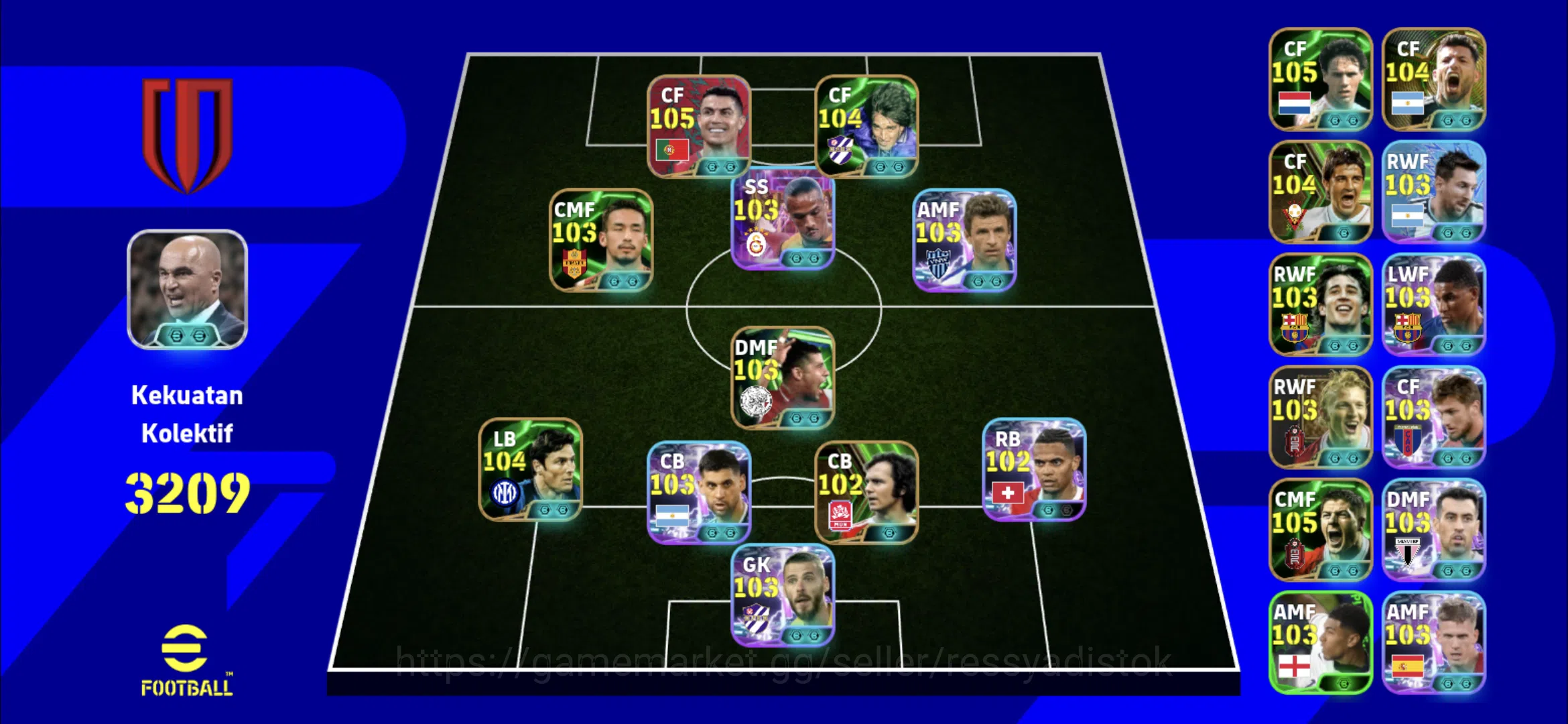 eFootball Accounts Legends & Iconic Players EFOOTBALL 2026 | ID ASBB, ST THOMAS MULLER,ST L SANE,O MARMOUSH,G 1
