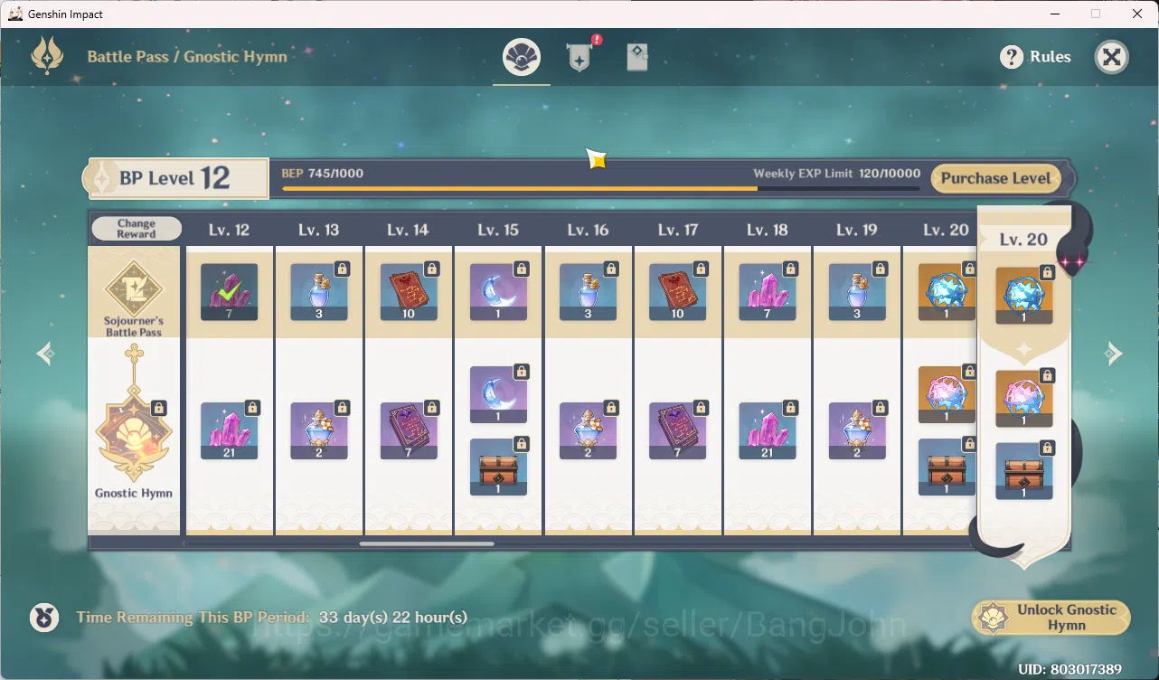Genshin Impact Accounts End-Game | ASIA | AR 60 | 18 Limit Neuvillette C1 image 14