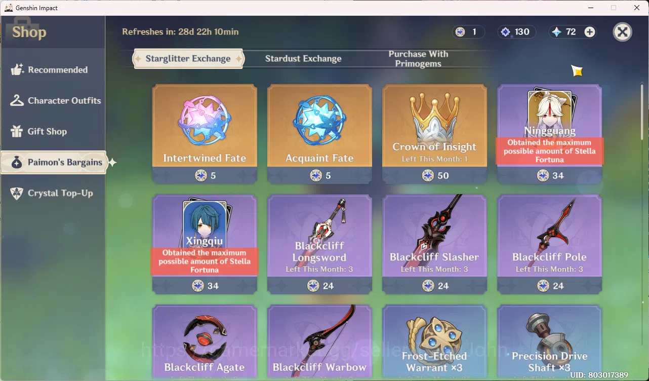 Genshin Impact Accounts End-Game | ASIA | AR 60 | 18 Limit Neuvillette C1 image 9