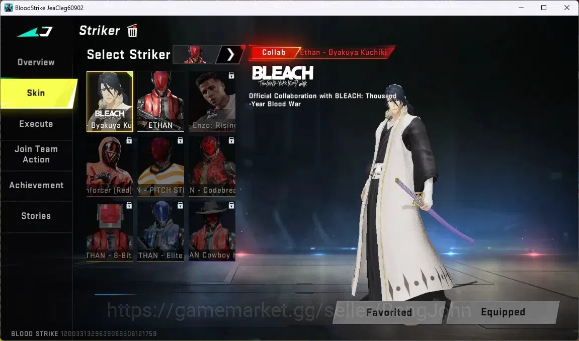 Blood Strike Accounts ASIA | AOT: KAG-6 | BLEACH Striker: Byakuya Kuchik image 12