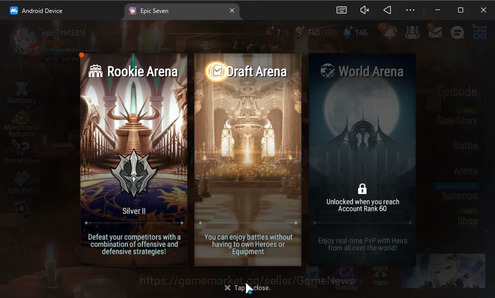 Epic Seven Accounts GLOBAL UNVERIF|NEW ERA|4 ML(NM Luna,TE Kayron,NC L image 13