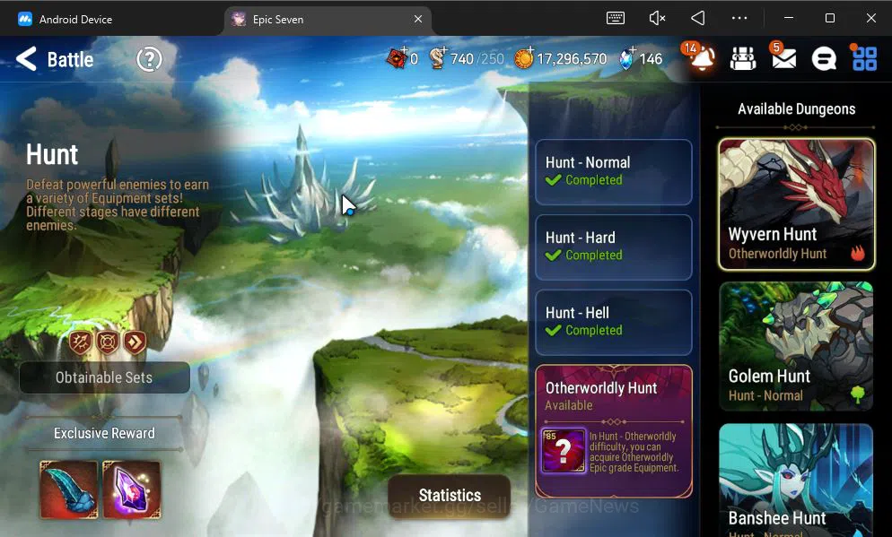Epic Seven Accounts GLOBAL UNVERIF|NEW ERA|4 ML(NM Luna,TE Kayron,NC L image 14