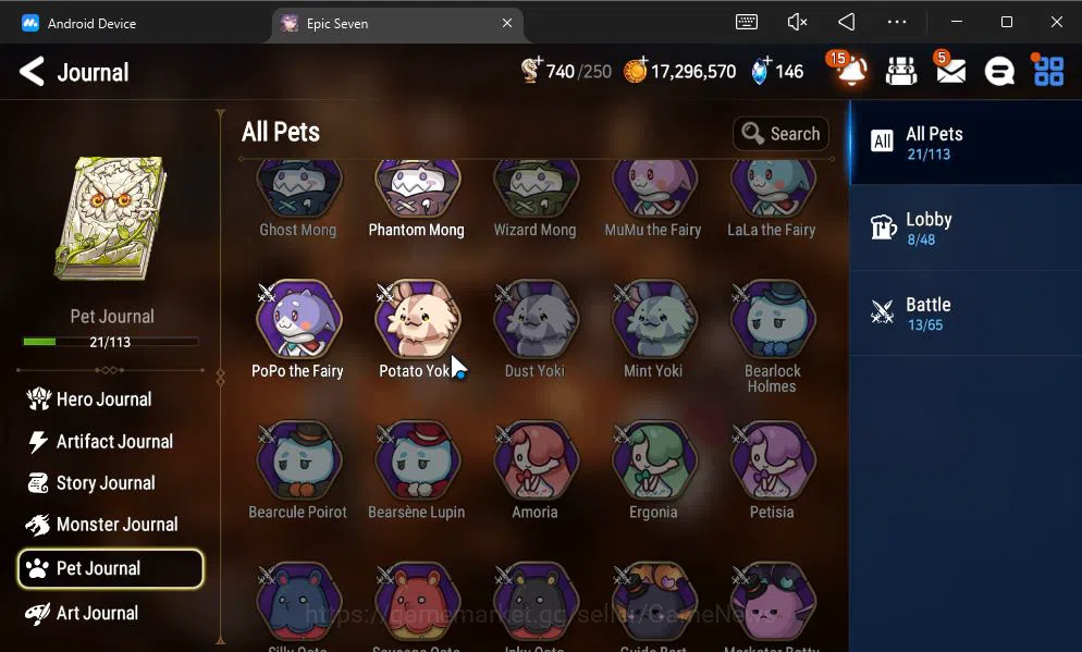 Epic Seven Accounts GLOBAL UNVERIF|NEW ERA|4 ML(NM Luna,TE Kayron,NC L image 20