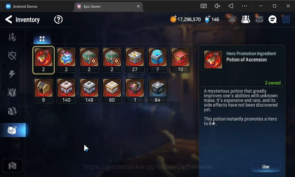 Epic Seven Accounts GLOBAL UNVERIF|NEW ERA|4 ML(NM Luna,TE Kayron,NC L image 4
