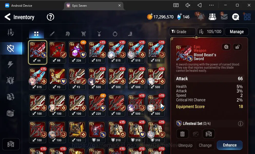 Epic Seven Accounts GLOBAL UNVERIF|NEW ERA|4 ML(NM Luna,TE Kayron,NC L image 7