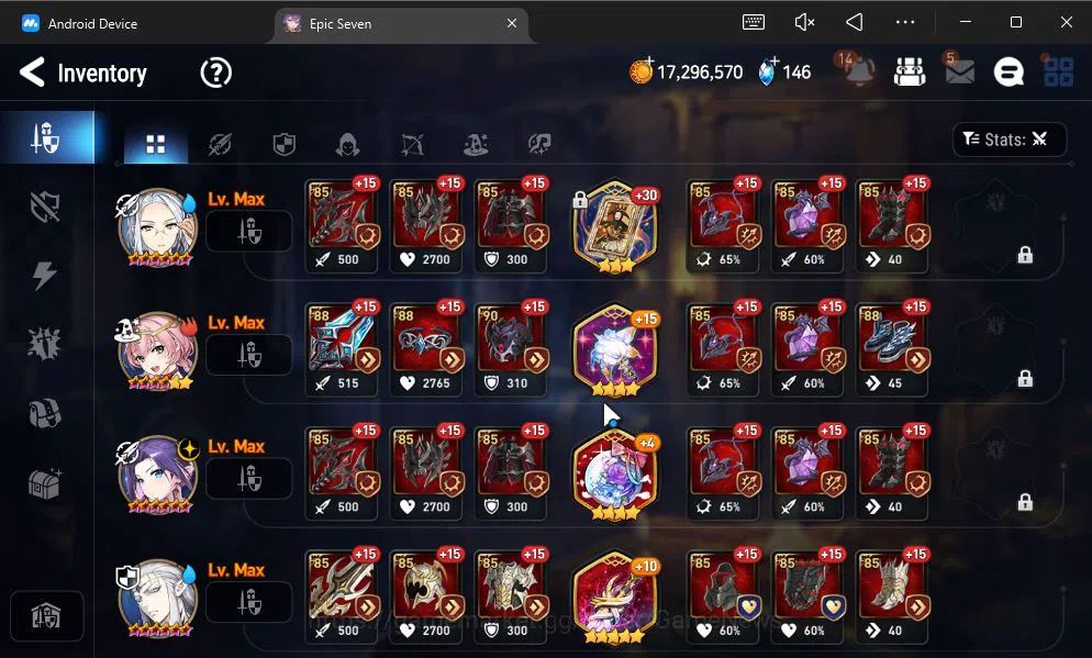 Epic Seven Accounts GLOBAL UNVERIF|NEW ERA|4 ML(NM Luna,TE Kayron,NC L image 8