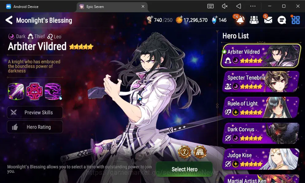 Epic Seven Accounts GLOBAL UNVERIF|NEW ERA|4 ML(NM Luna,TE Kayron,NC L image 9