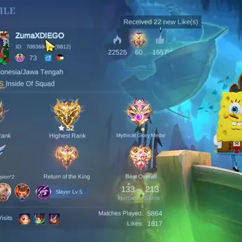 Mobile Legends: Bang Bang Accounts Collector Hero 133|Skin 213|Recall Seal of Anvil|LBorn [Granger,Fanny,Harith],DTamer