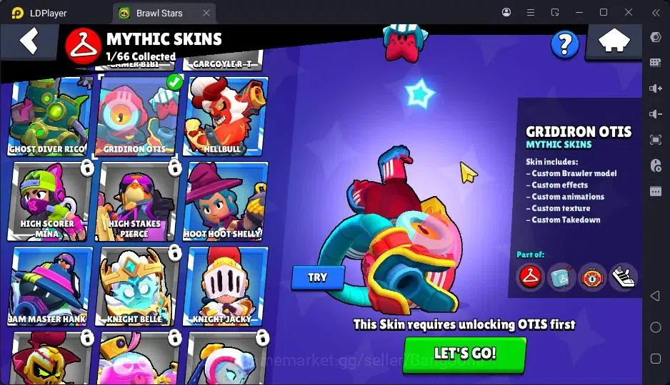 Brawl Stars Accounts Trophy 4981|29 Brawler|3 Max Hypercharge|1 Legend(CyberShelly),1 Mythic,4 Epic|2144 13