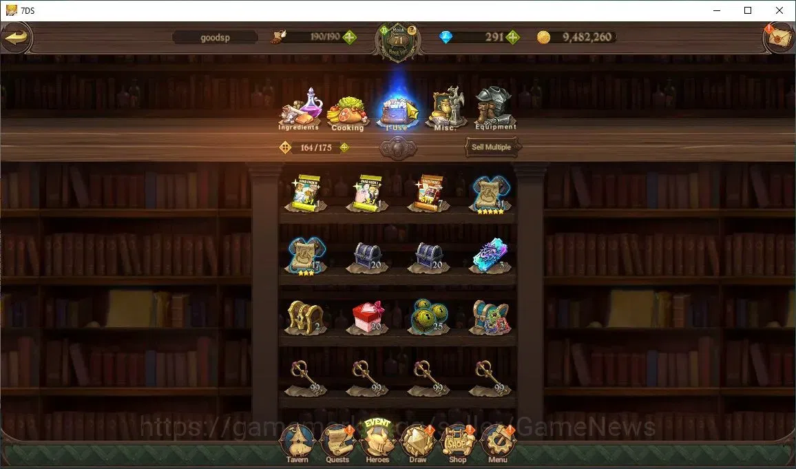 The Seven Deadly Sins: Grand Cross Accounts Asia|107 LS+291 Dm|3,3M CC|3 LR+3 UR+Collab FF,ReZ image 17