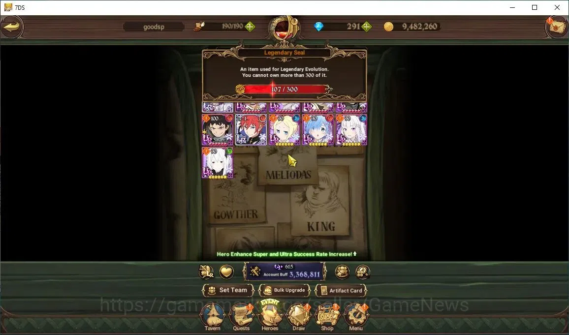 The Seven Deadly Sins: Grand Cross Accounts Asia|107 LS+291 Dm|3,3M CC|3 LR+3 UR+Collab FF,ReZ image 4