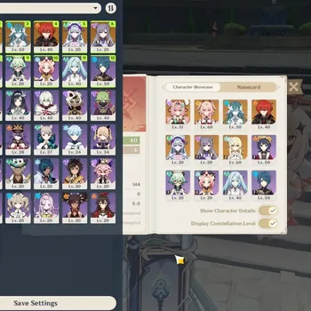 Genshin Impact Accounts Others EU|AR 40|3 Limited + 1 (*5 Weapon)|Vodyanitsa,Varesa,Yae Miko|3 Standard Char|Female MC|Take