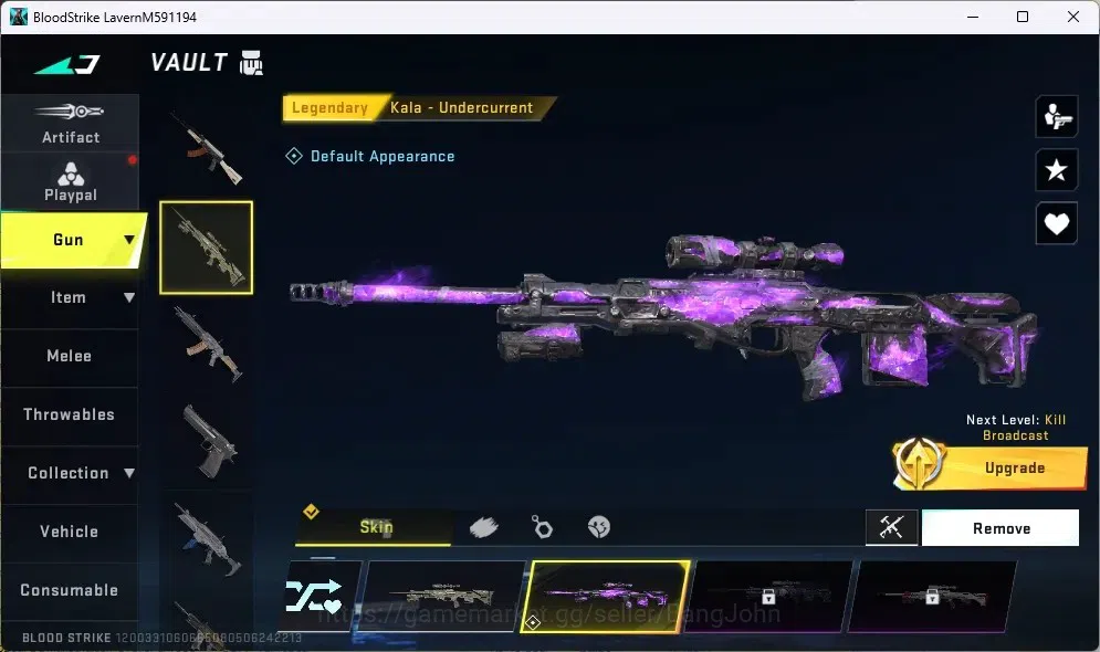 Blood Strike Accounts ASIA |1 Ultra Striker:KRAKEN-Purple Lightning|5 Le image 3
