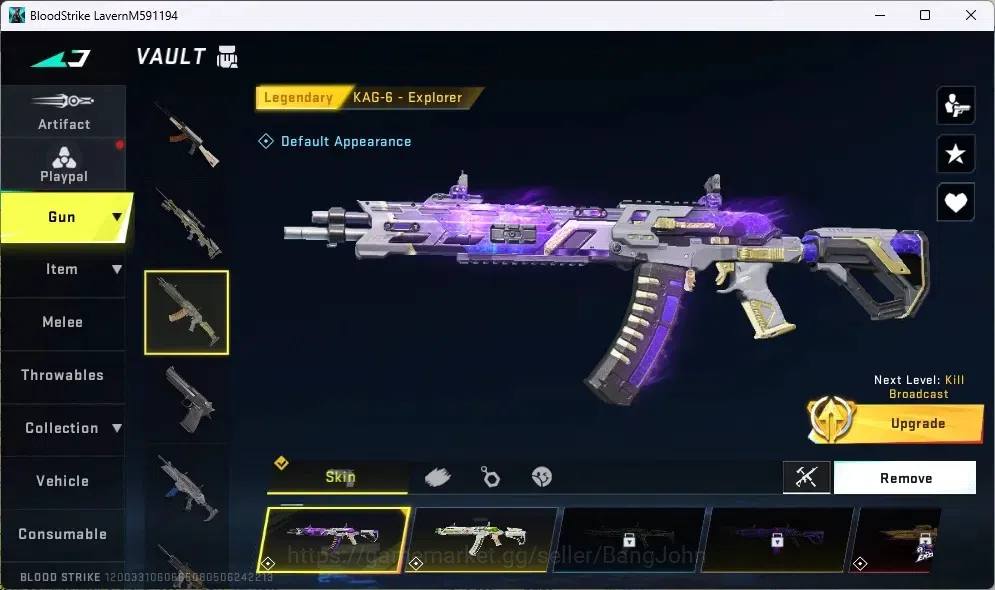 Blood Strike Accounts ASIA |1 Ultra Striker:KRAKEN-Purple Lightning|5 Le image 4