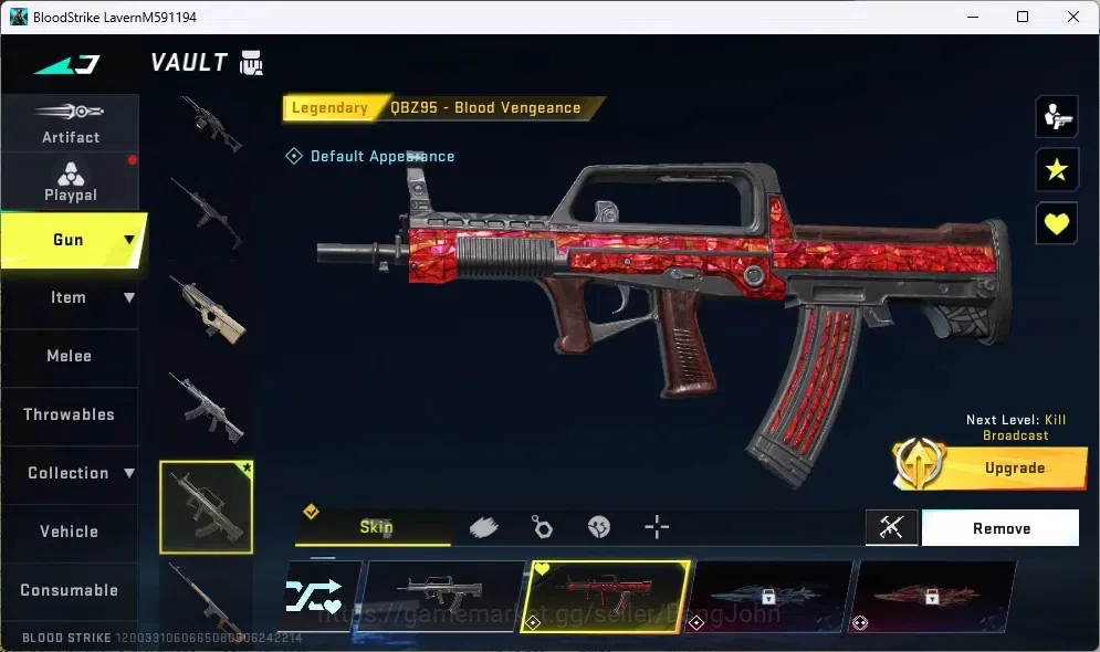 Blood Strike Accounts ASIA |1 Ultra Striker:KRAKEN-Purple Lightning|5 Le image 6