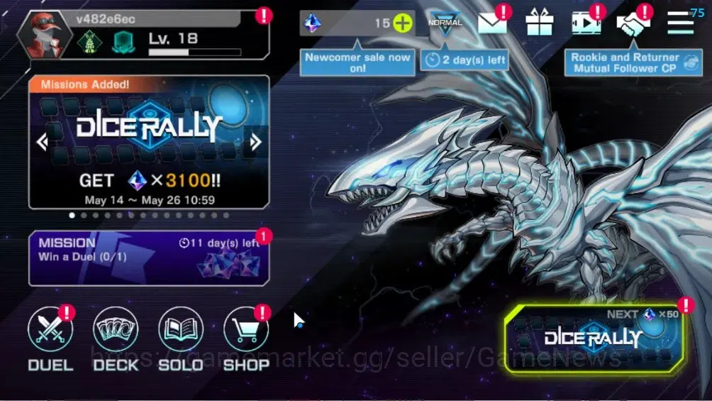Yu-Gi-Oh! Master Duel Accounts Android|Lv 18|20 Deck|VSK9,Yummys,ElfNote,Kewl,Dra image 1