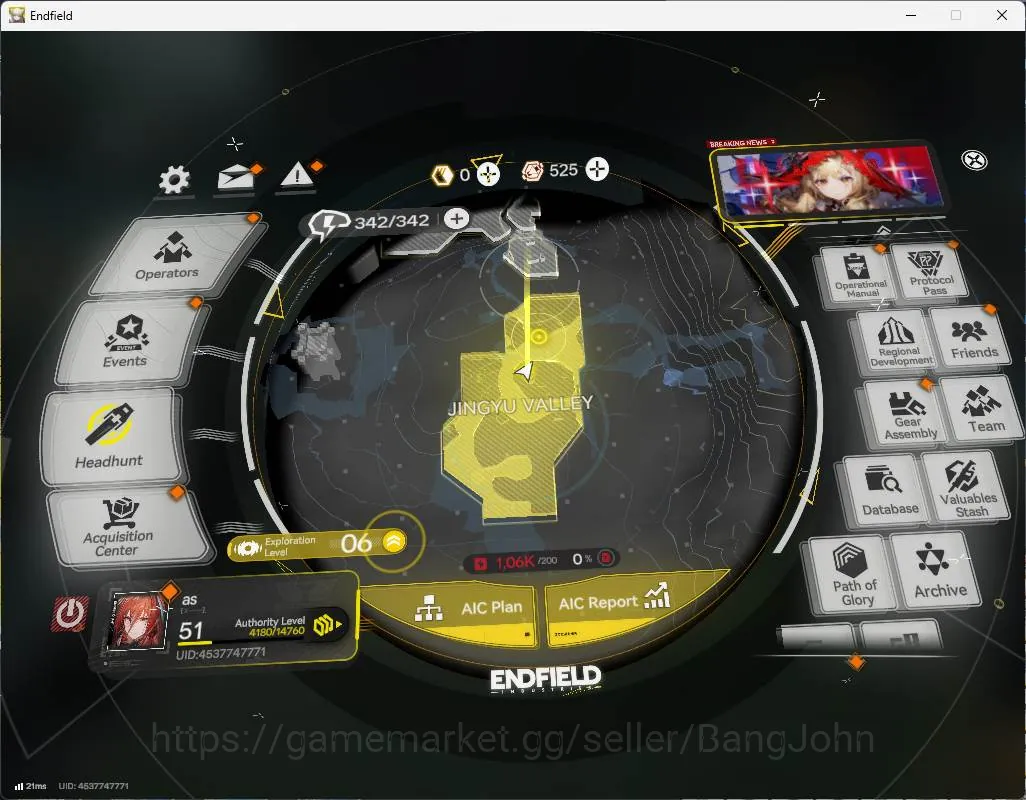 Arknights: Endfield Accounts ASIA | LVL 51 | 3limit 2sign (rossi+Sign,Gilbert+Sign) last rite, lifeng, pogran, Ardelia 1