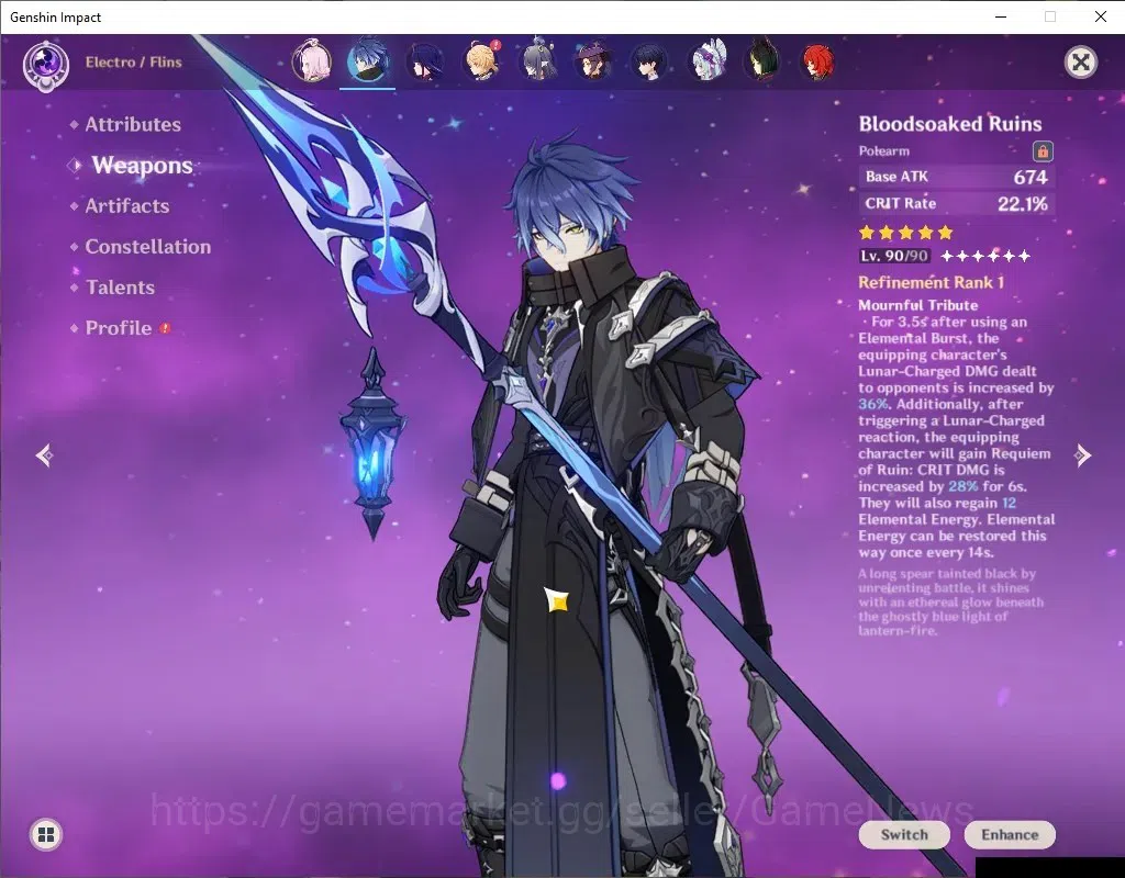 Genshin Impact Accounts ASIA |AR 55|6 Limited +5(*5Weapon) |[Flins,Raiden] image 3