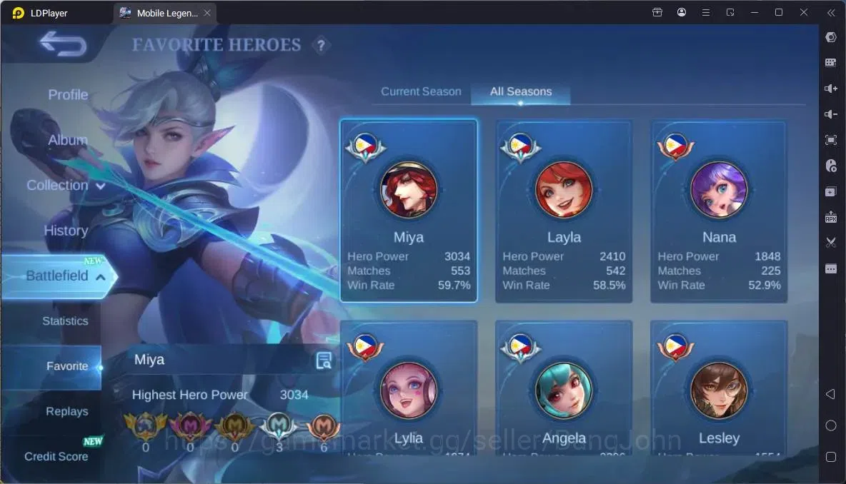 Mobile Legends: Bang Bang Accounts Collector Global|Hero 94|Skin 166|Expert|CC Natalia|Meowkin Lesley|Naruto Vale|Lunar 4