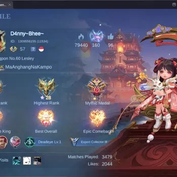 Mobile Legends: Bang Bang Accounts Collector Global|Hero 94|Skin 166|Expert|CC Natalia|Meowkin Lesley|Naruto Vale|Lunar