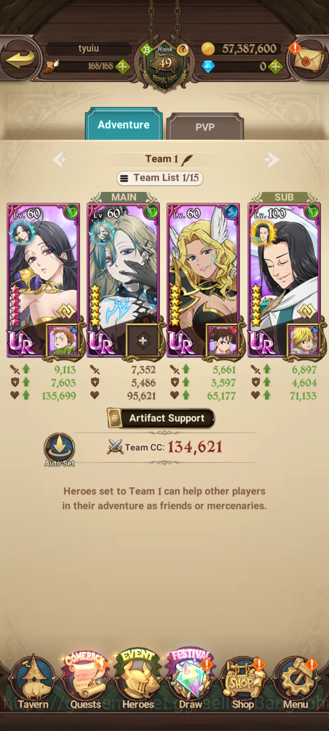 The Seven Deadly Sins: Grand Cross Accounts Others GLOBAL|716K CC|UR Skuld,Salos,Ludociel,Thor,Lancelot,etc|check SS|7DS166B 3