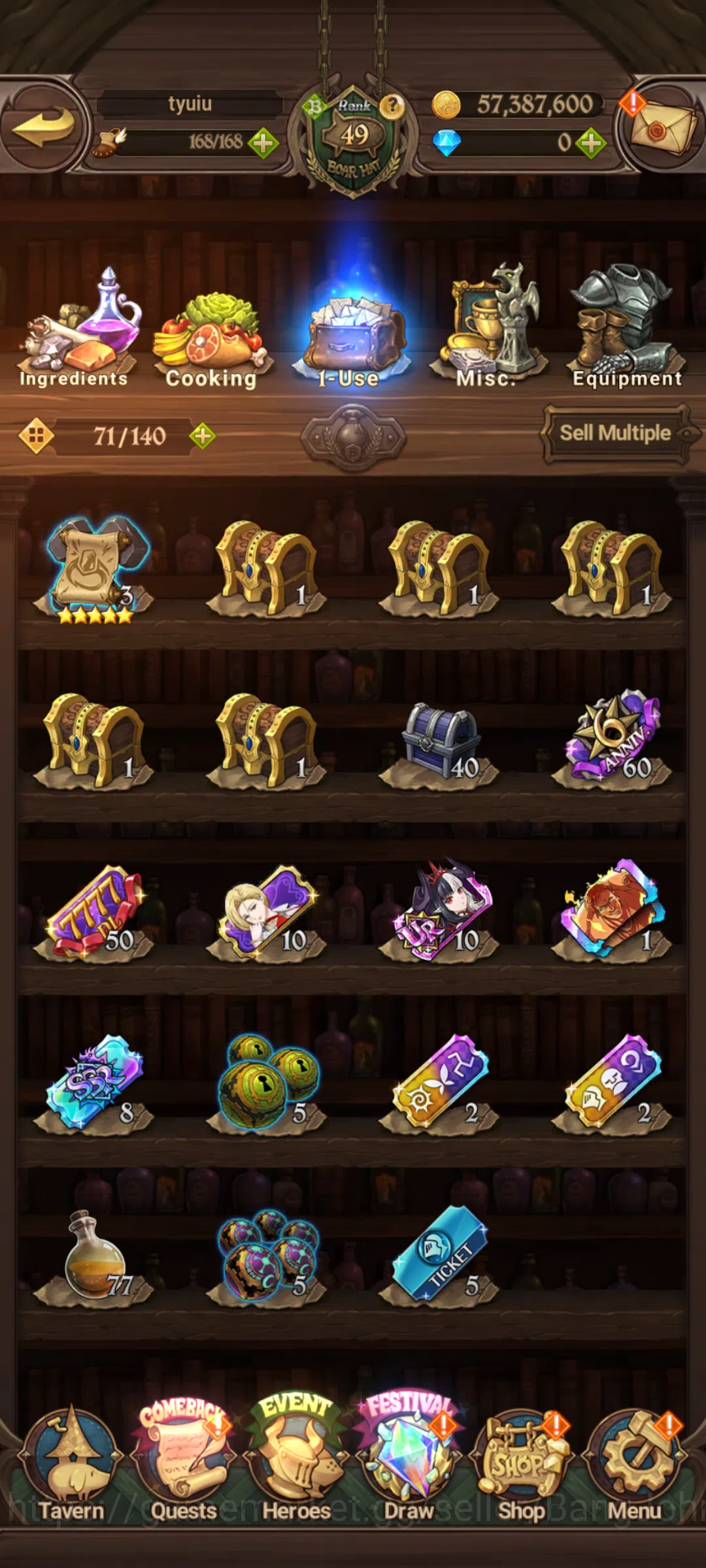 The Seven Deadly Sins: Grand Cross Accounts Others GLOBAL|716K CC|UR Skuld,Salos,Ludociel,Thor,Lancelot,etc|check SS|7DS166B 7