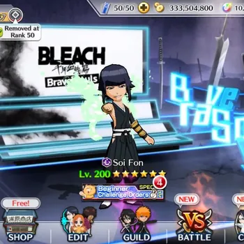 Bleach: Brave Souls Accounts Mid-Tier Global | 10K BP+6K Orb | Mid Story | Yoruichi Xmas22 | Soi Fon TYBW | Aizen 6th | Sun
