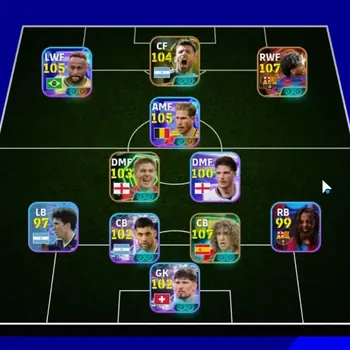 eFootball Accounts High-End Android|Power 3154|Big Time Lamine Yamal|6 Epic Carles Puyol,Aguero,Massaro|9 ShowT Kevin