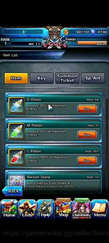 Grand Summoners Accounts Global|2748 cc Ready Gacha|Rank 1|3 Ascend|Summer image 2