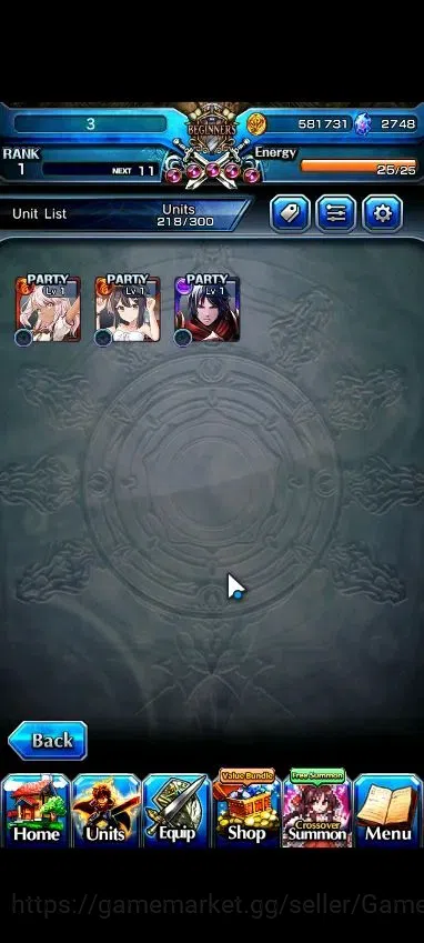Grand Summoners Accounts Global|2748 cc Ready Gacha|Rank 1|3 Ascend|Summer image 4