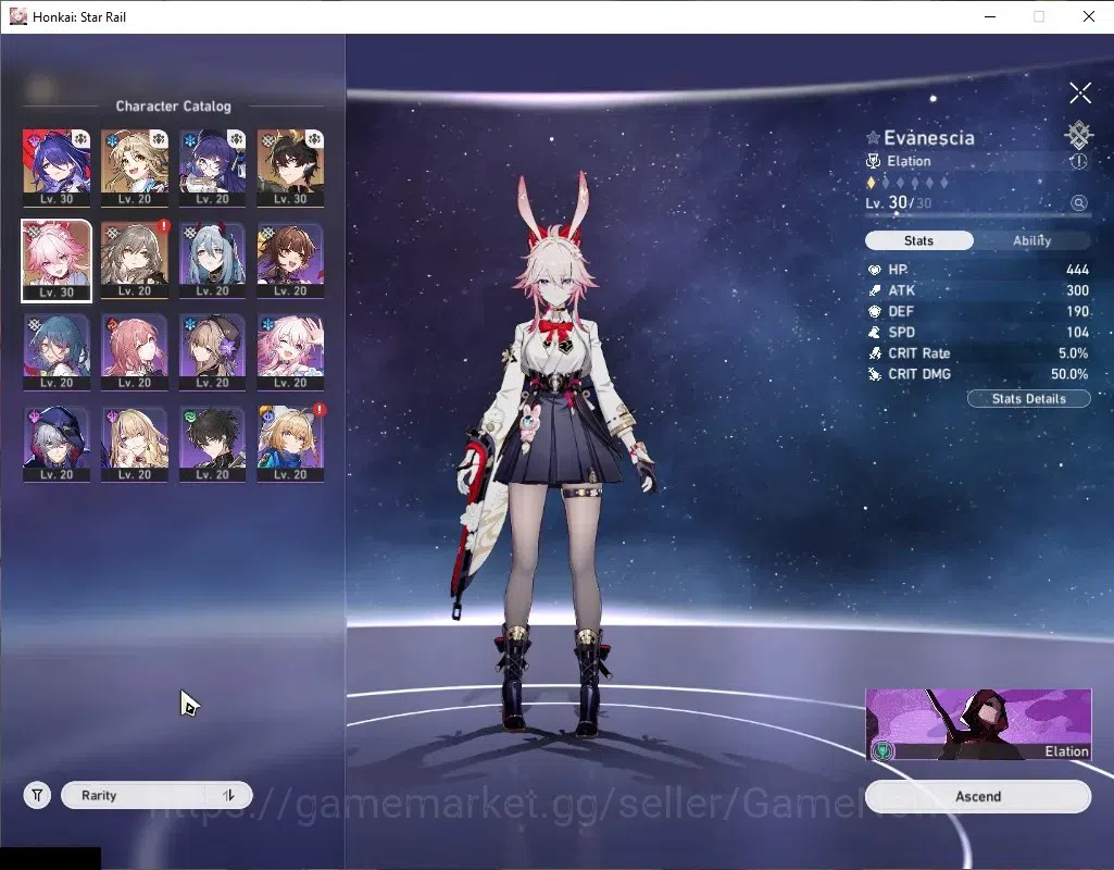 Honkai Star Rail Accounts Asia | TL 20 | 3 Limited |[Evanescia,Acheron],Dant image 3