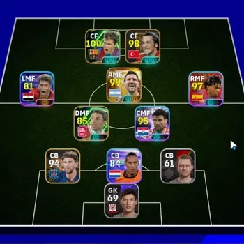 eFootball Accounts Legends & Iconic Players Android|Big Time Lionel Messi|4 Epic Javier Saviola,Ilham Mansis,Mark Van