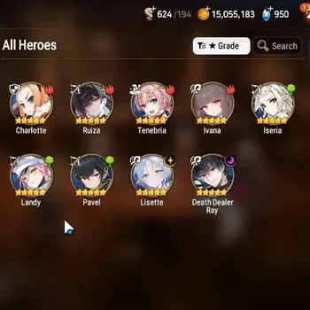 Epic Seven Accounts Starter Global|Unverif|Starter 2 ML(Lisette,D.D.R)Ivana|765 Mystic|PoH+Bless ON|MoR 10|Theater