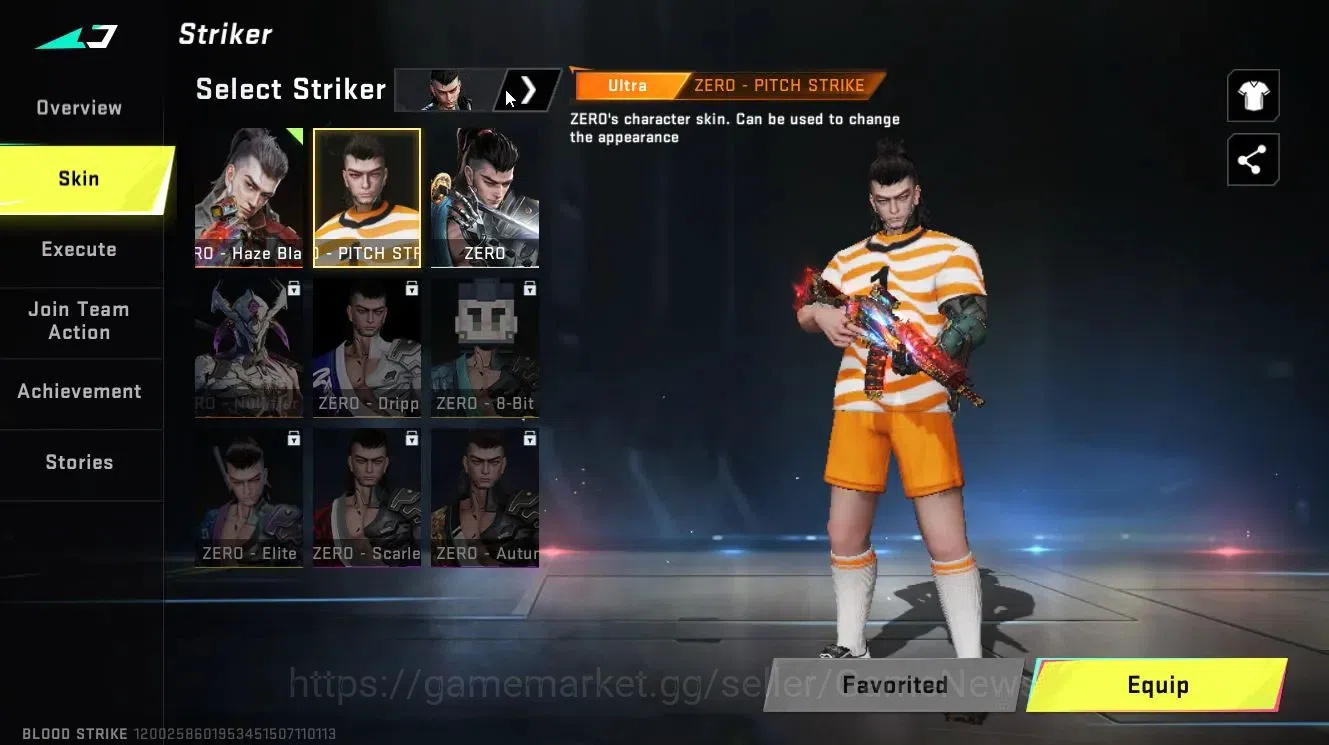 Blood Strike Accounts Rare Skin ASIA|ULTRA (ZERO,ALONDRA,KAG-6,INP-9,etc)|Limited Origin-12|Legendary 5