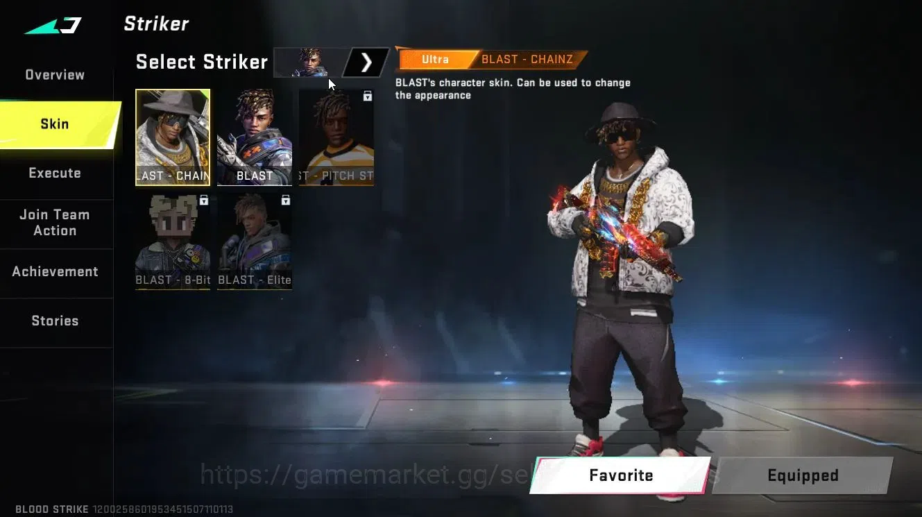 Blood Strike Accounts Rare Skin ASIA|ULTRA (ZERO,ALONDRA,KAG-6,INP-9,etc)|Limited Origin-12|Legendary 6