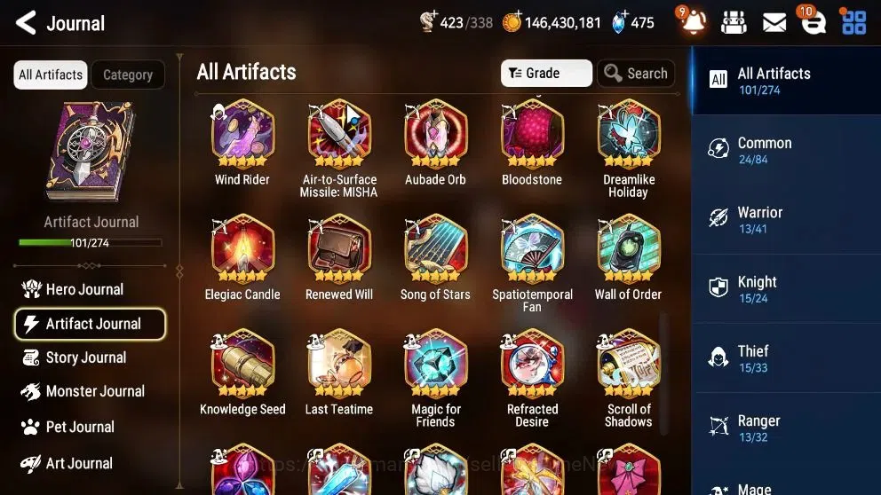 Epic Seven Accounts High-End Global UnVerif|23 ML(LOT Scales,Belian,LC Bellona,Rueleo,Etc)+PByblis,Estelle,Rinak,etc|AUTO 14
