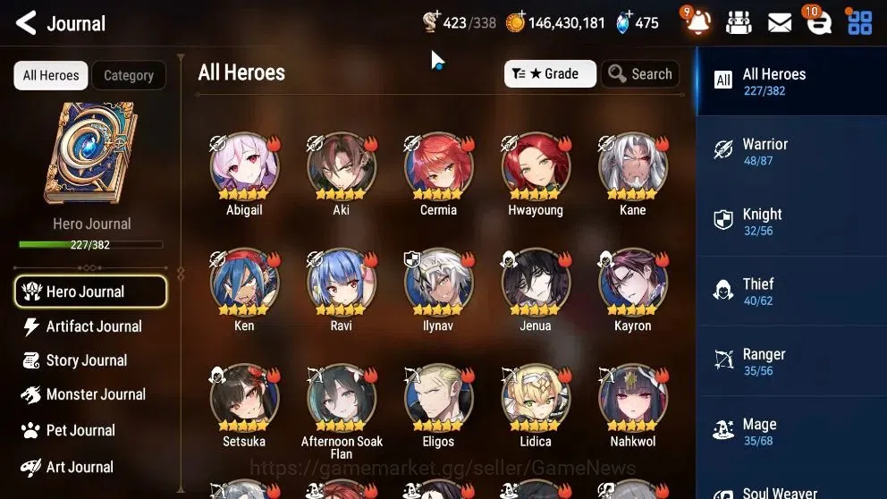 Epic Seven Accounts High-End Global UnVerif|23 ML(LOT Scales,Belian,LC Bellona,Rueleo,Etc)+PByblis,Estelle,Rinak,etc|AUTO 8