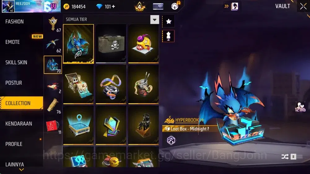 Free Fire Accounts Indonesia|M1887-Hand Of Hope & Mamba Gnaw|M4A1-Ven image 17