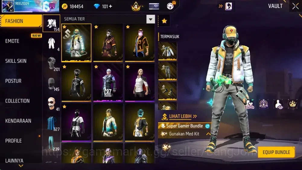 Free Fire Accounts Indonesia|M1887-Hand Of Hope & Mamba Gnaw|M4A1-Ven image 6