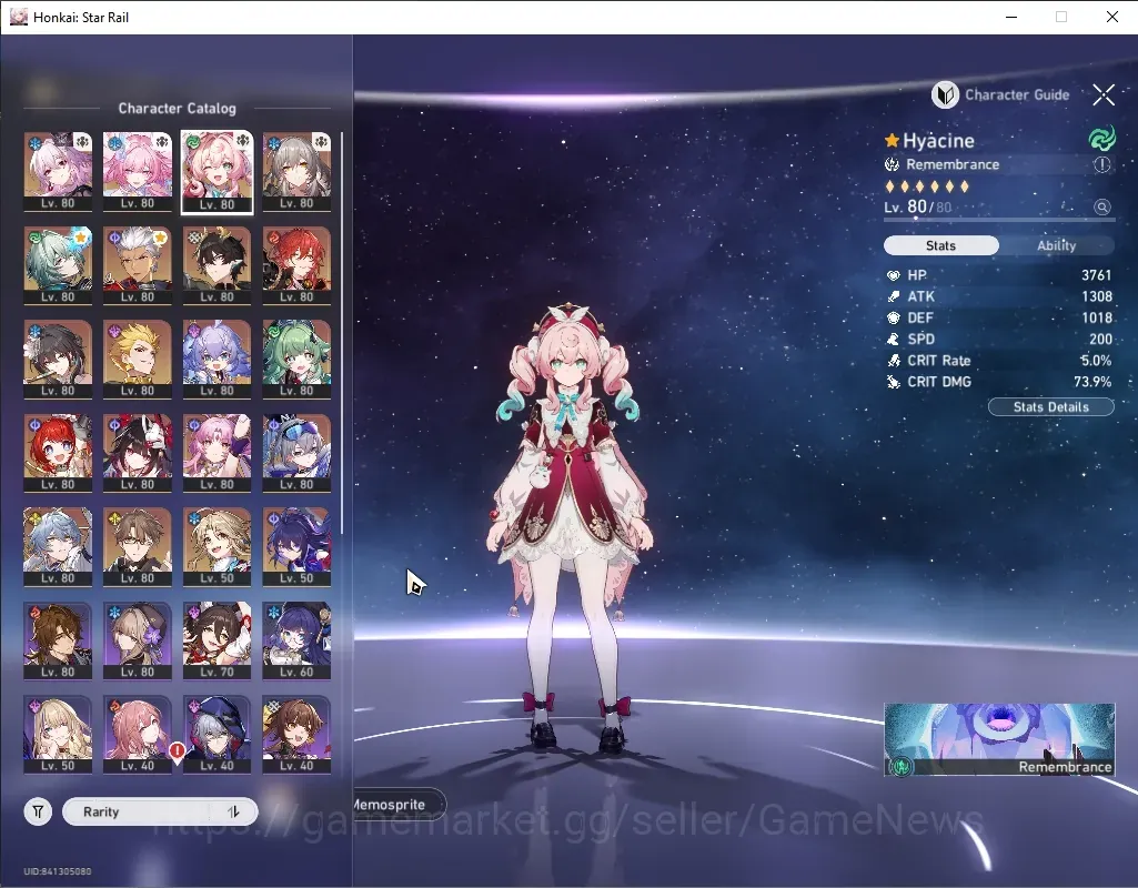 Honkai Star Rail Accounts Others Asia|TL 70|15 Limited|Archer E2,Evernight E1,Tribbie E1,Cyrene,Sunday)+Sign 1