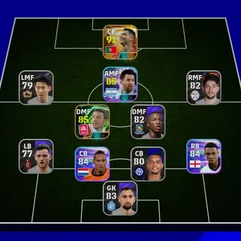 eFootball Accounts Legends & Iconic Players Mobile|PW 2496|Big Time Cristiano Ronaldo|Showtime Messi|Epic Mark van