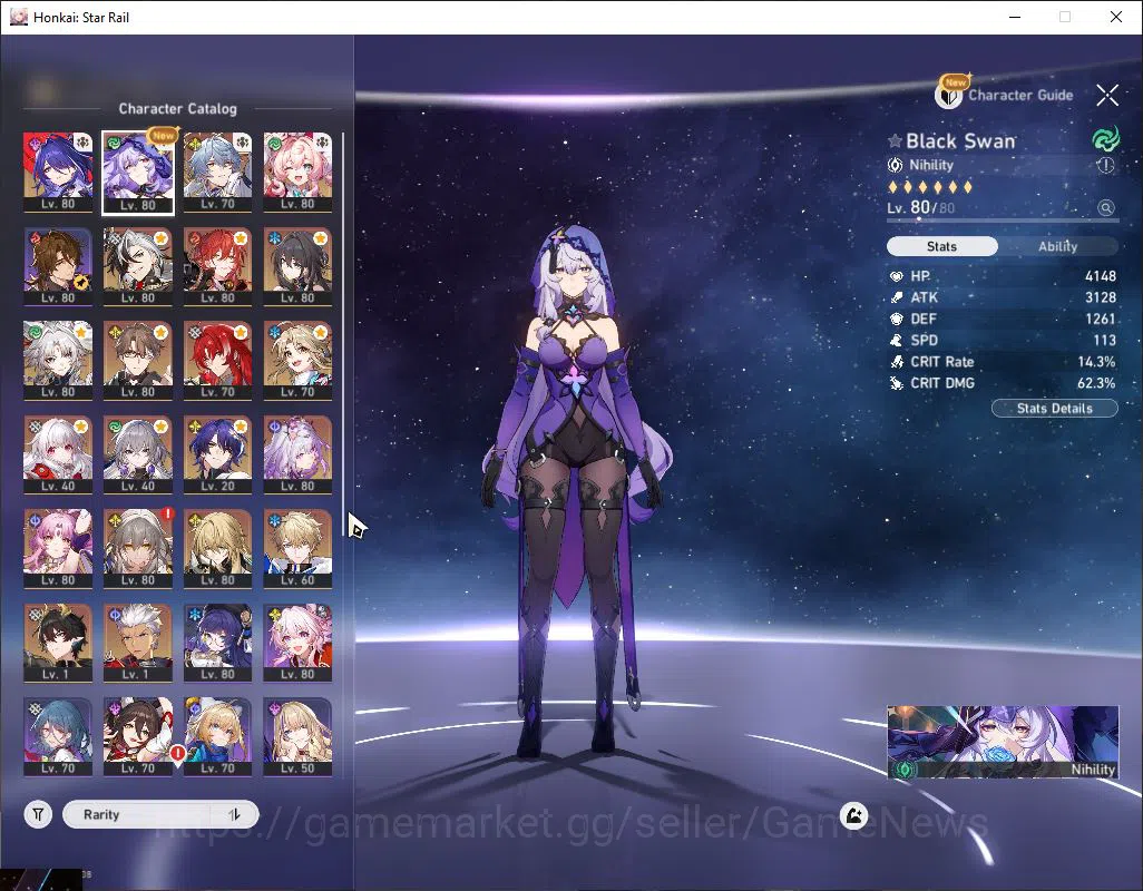 Honkai Star Rail Accounts Mid Game Asia|TL 70|12 2