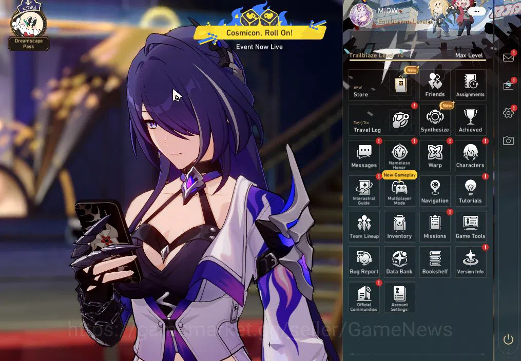 Honkai Star Rail Accounts Mid Game Asia|TL 70|12 6